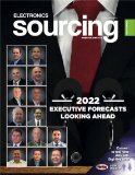 Cover of Electronics Sourcing magazine December 2021 issue.