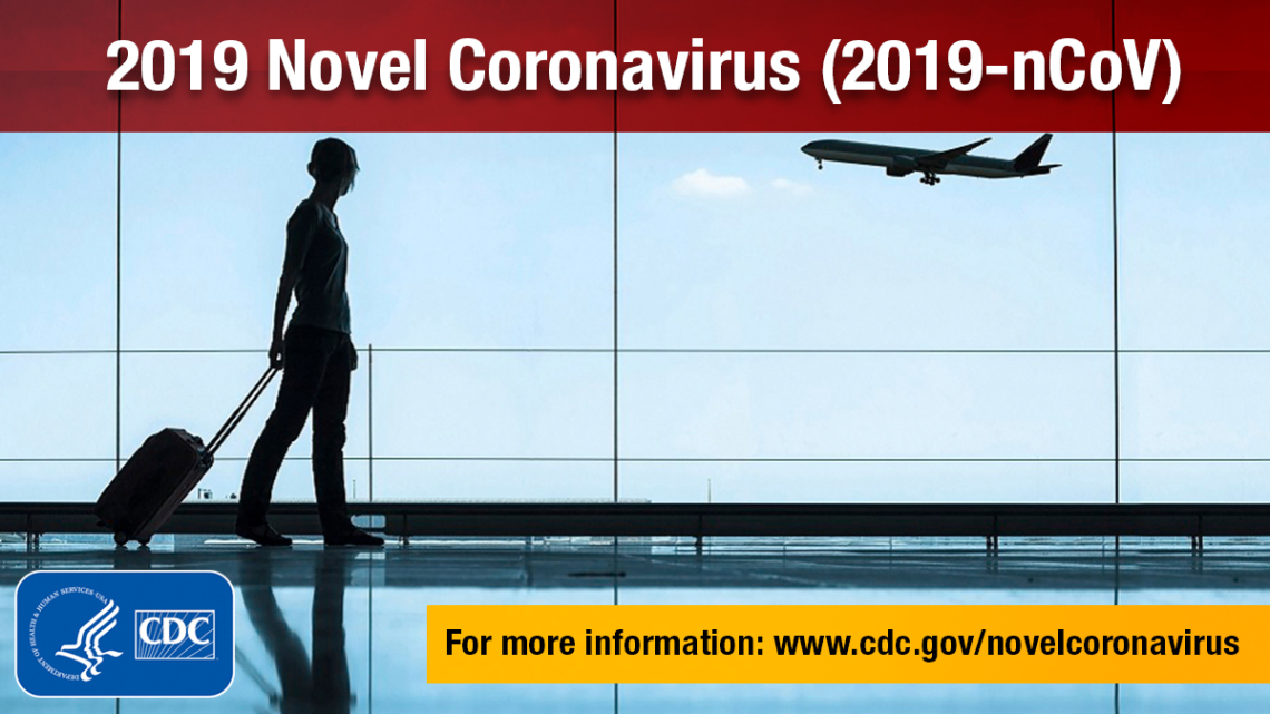 CDC advisory banner on 2019-nCov.