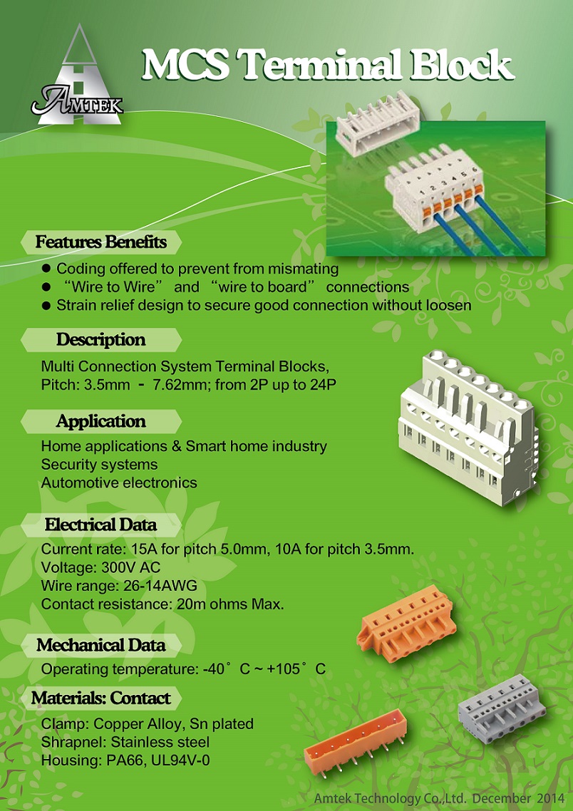 Amtek MCS terminal block.