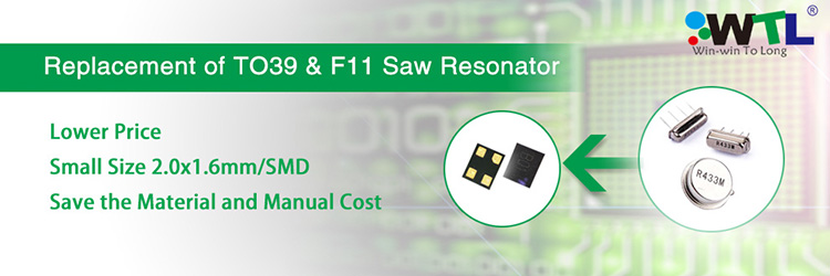 Replacement of TO39 and F11 Saw Resonator comparison.