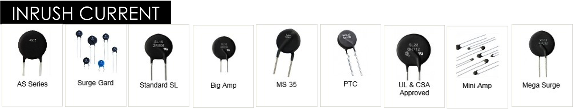 Ametherm inrush current limiters.